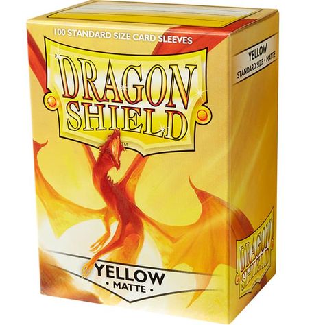 Protectores Dragon Shield 100 - Standard Matte Yellow-0