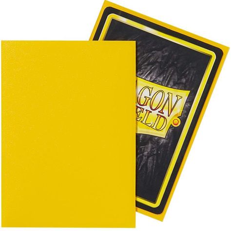 Protectores Dragon Shield 100 - Standard Matte Yellow-1