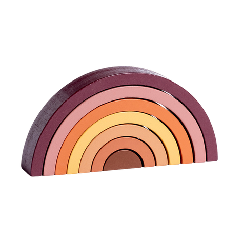 Bloques de Madera Construccion Arcoiris para Niños-0