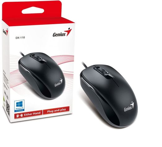 Mouse Genius DX-110 USB Optico Negro-1