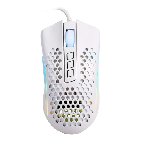 Mouse Gamer Redragon Storm Pro RGB White M8908W-KS 12400dpi-0