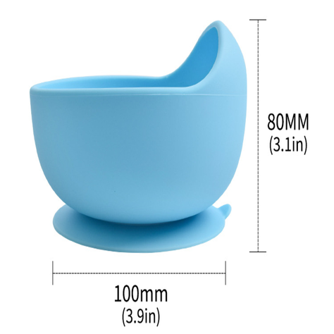Platos de Alimentación para Bebés de Silicona Café-2