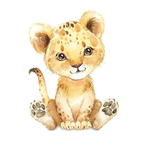 Imagen decorativa Nordica Tigre 30x40 cm-0