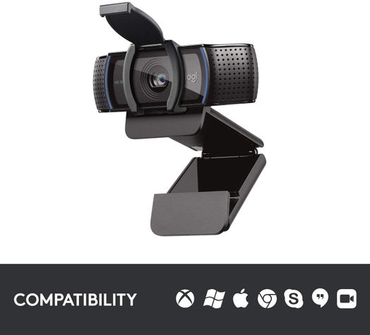 Camara Web Logitech C920s Full HD Con microfono USB-4