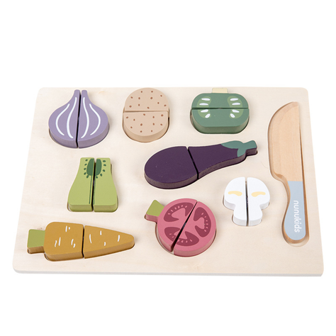 Set de Verduras de Madera Con Velcro-0