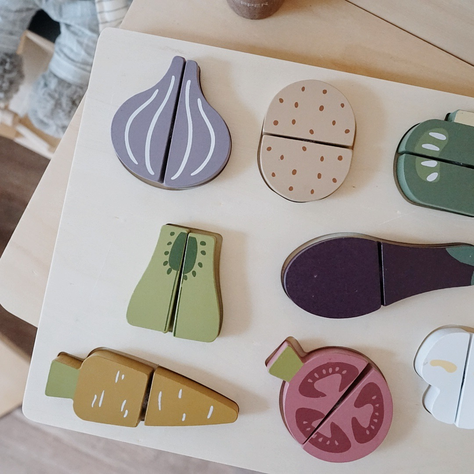Set de Verduras de Madera Con Velcro-4