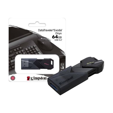 Pendrive Kingston DataTraveler Exodia Onyx Thumb Drive 64GB-2