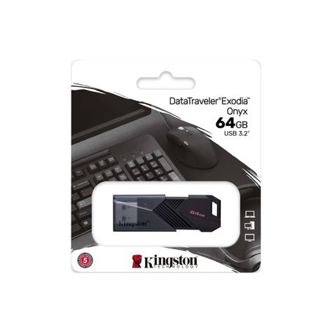 Pendrive Kingston DataTraveler Exodia Onyx Thumb Drive 64GB-3