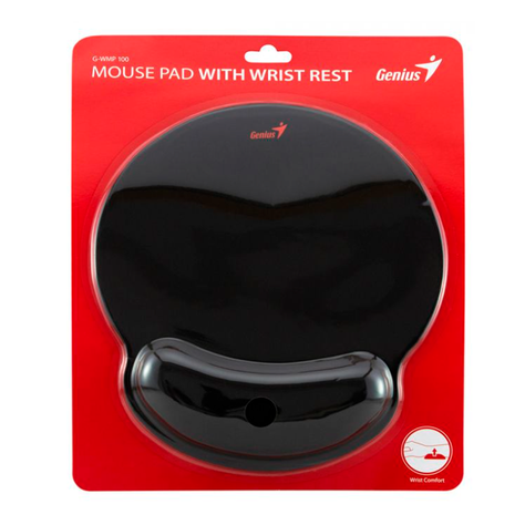 Mousepad Genius G-WMP 100 Ergonomico Negro-1