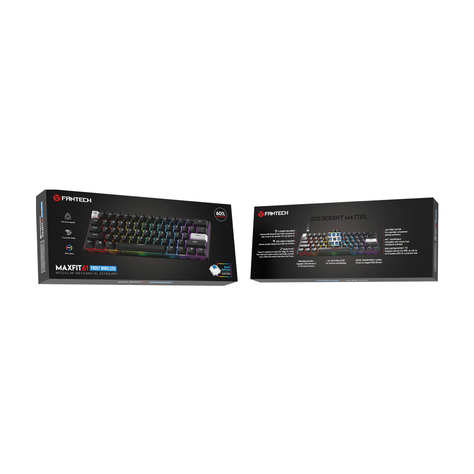 Teclado Gamer Fantech MAXFIT 61 MK857 Black Wireless SW Blue-5