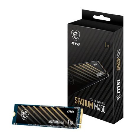 Disco Duro SSD MSI SPATIUM M450 PCIe 4.0 NVMe M.2 1TB-0