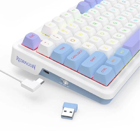Teclado Redragon UCAL MAX K673WBP-RGB-MAX Mint Mambo-4