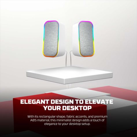Parlante Fantech Groove RGB Blanca GS304-3