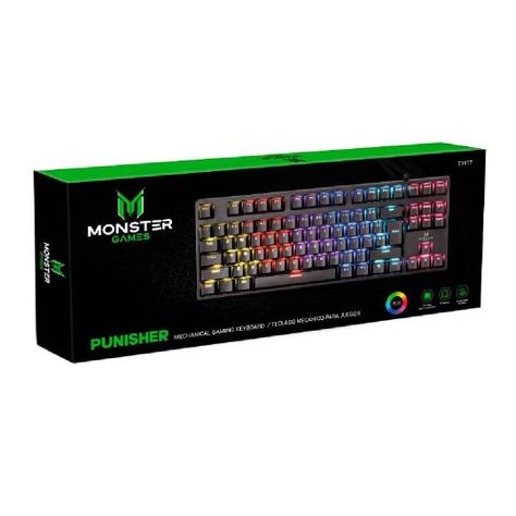 Teclado Mecánico Gamer Monster Games Punisher TKL-1