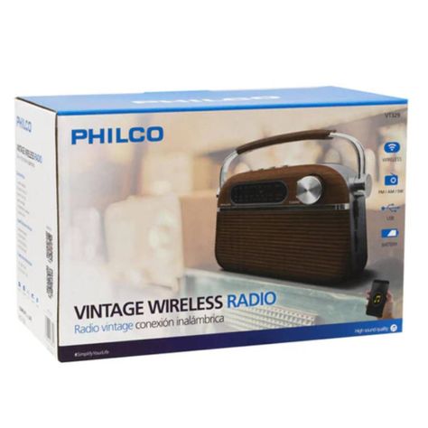 Radio Vintage Philco VT329 FM USB SD-2