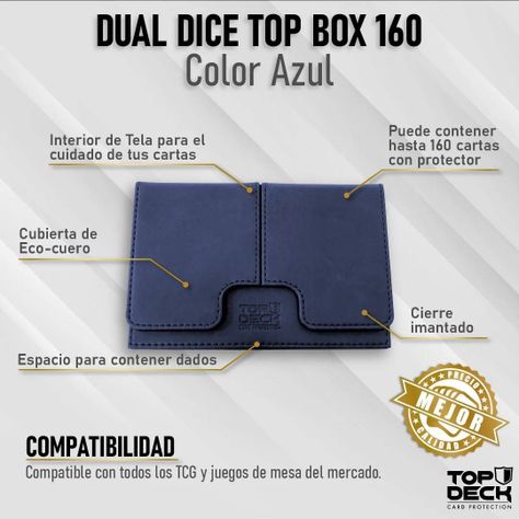 PORTAMAZO DUAL DICE TOP BOX 160 Azul-1