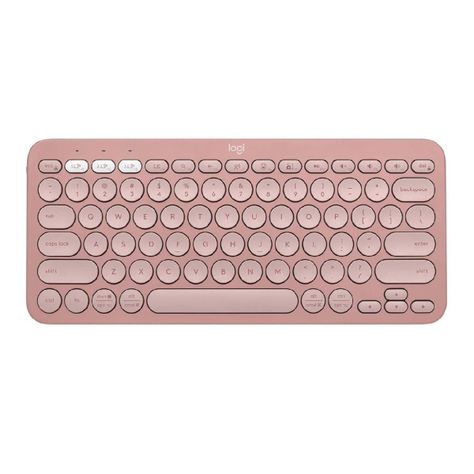 Teclado Logitech Pebble Keys 2 K380S Rosado Español-0