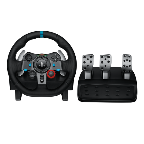 Volante Gamer c/ Pedales Logitech Force racing G29 PS3 PS4.-0