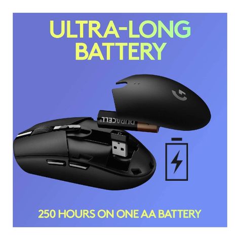 Mouse Gamer Logitech Inalambrico G305 Lila 12k dpi-4