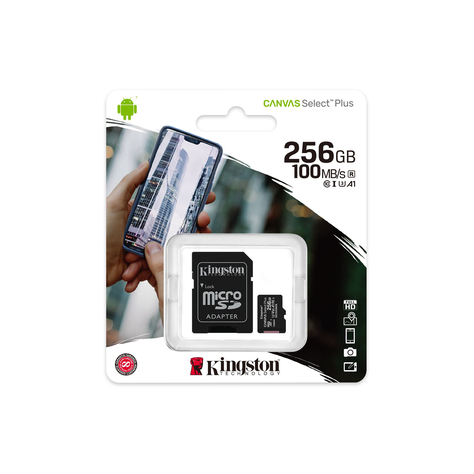 Tarjeta de Memoria MicroSD Kingston Canvas Select Plus 256gb-0