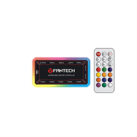 Pack 3 Ventiladores Fantech Turbine 120mm RGB + Controlador-2