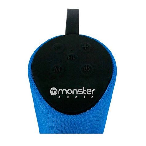 PARLANTE BLUTOOTH ANTI SALPICADURAS MONSTER AUDIO AZUL-2