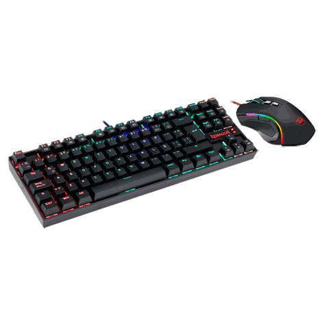 Pack Teclado y Mouse Gamer Redragon Kumara + Mouse Español-1