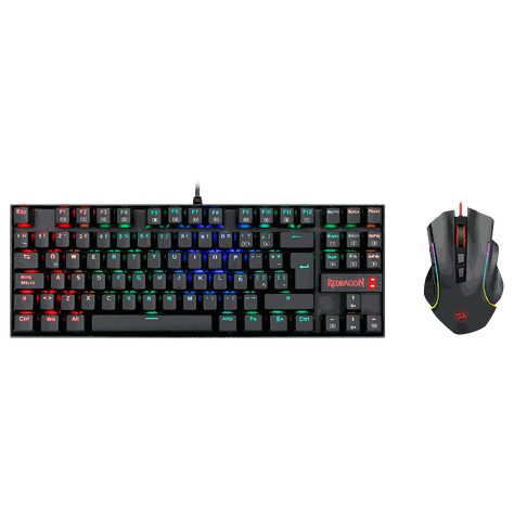 Pack Teclado y Mouse Gamer Redragon Kumara + Mouse Español-3
