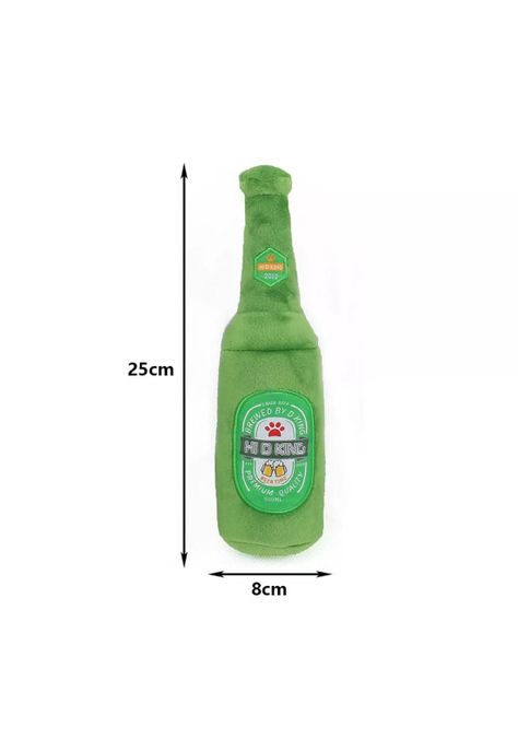 Peluche para perro forma de botella-1