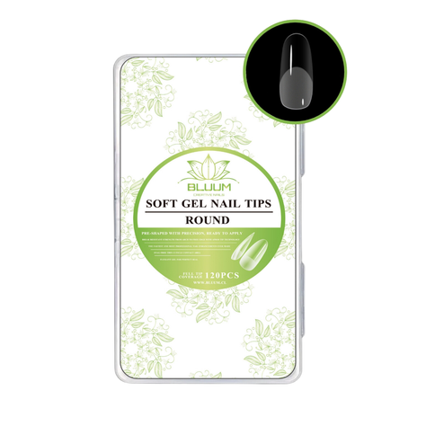 Tips Soft Gel Profesional 120 Unidades Round-0