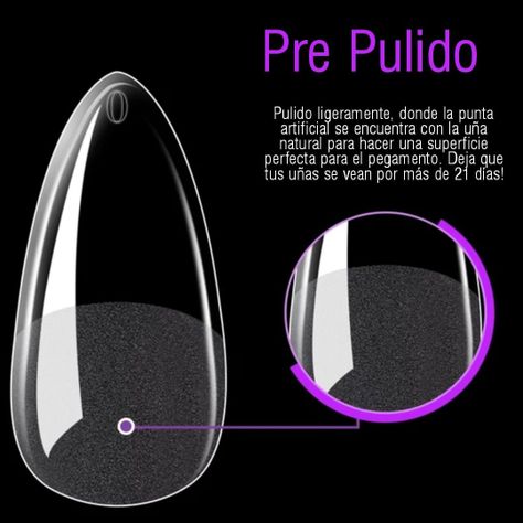 Tips Soft Gel Profesional 120 Unidades Medium Stiletto-1
