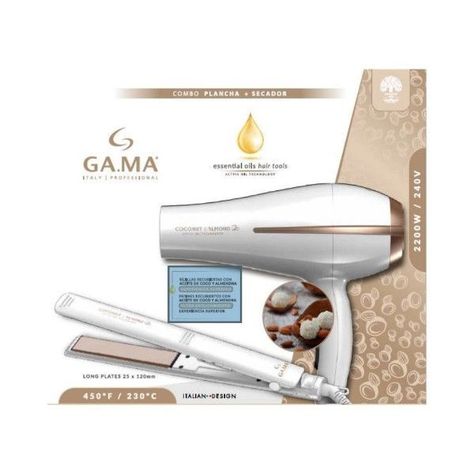 COMBO PLANCHA + SECADOR COCONUT & ALMOD GA.MA-0