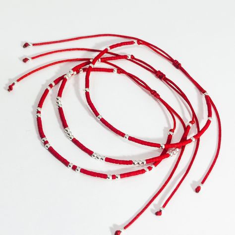 Conjunto rojo plata -0