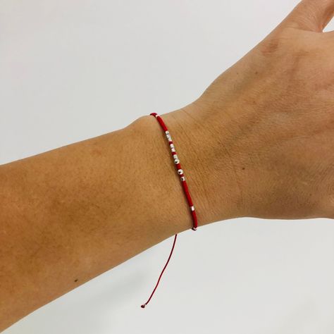 Pulsera plata Códigos Morse “Te amo"-2