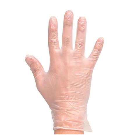 Caja Guantes Examen Vinilo Desechables X 100 Unds. Muncare Color Blanco Talla S-1