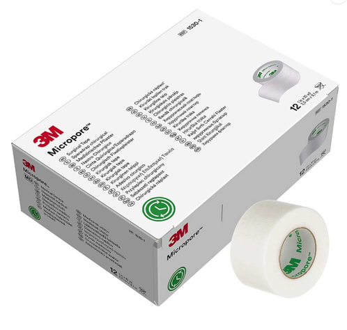 Tela Micropore 3m 2.5 Cm X 9.1 M Blanca 1530-1 Caja 12 Uni-0