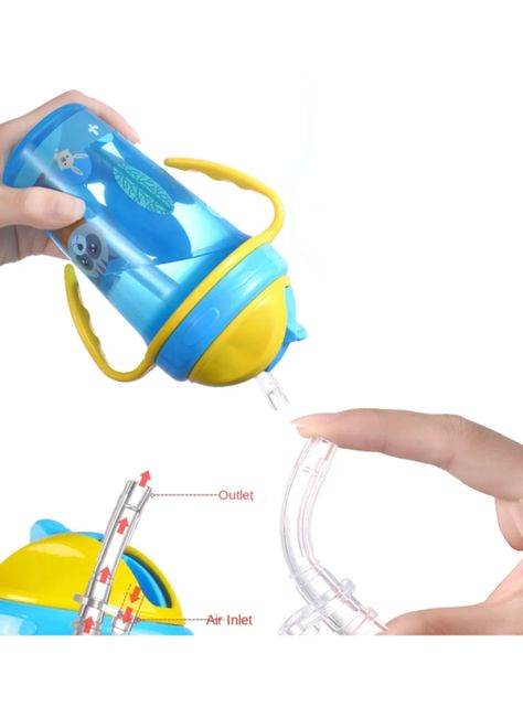 Botella Agua Entrenamiento Antiderrame Bombilla Para Niños-4