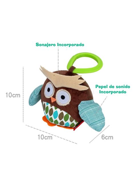 Juguete Sonajero Peluche Musical colgante Cochecito Cuna Buho-1