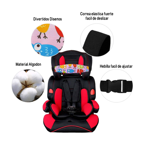 Soporte Sujeta Cabeza Para Silla De Auto Bebe Guagua Niños-2