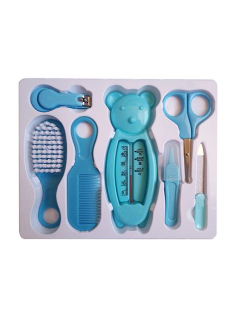 Set Manicure Cuidados Bebe 7 En 1 Cortauñas Peine Termometro-2