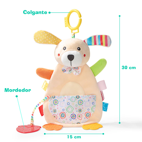 Juguete Peluche Sonajero Mordedor Movil Colgante Cochecito-1