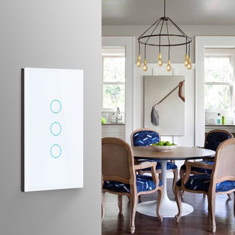 Interruptor Triple Inteligente Blanco Zigbee-3