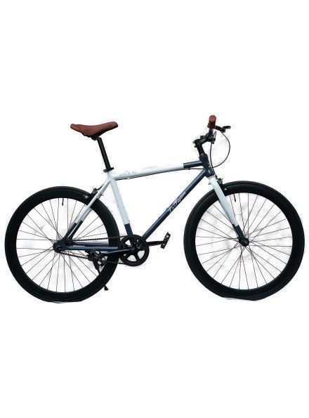 Bicicleta urbana La Fugitiva El Plan de Fuga Azul - Blanco-0