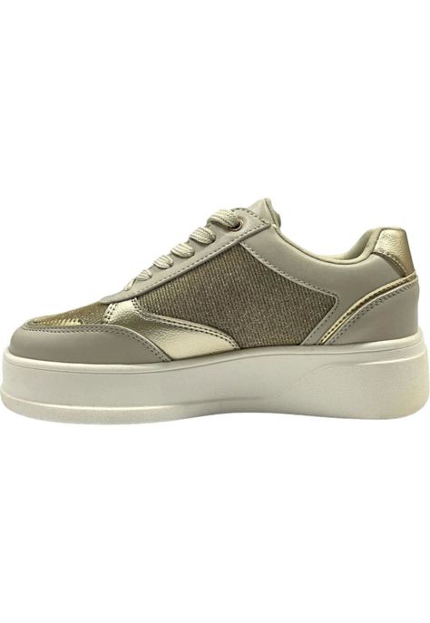 Zapatilla Mujer Dorado Metallic Detogni-2