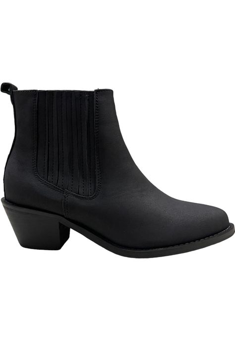 Botin Mujer Negro Moscu Detogni-0