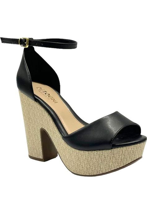 Sandalia Mujer Negro Tainara Detogni-1
