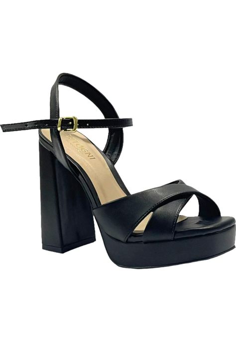 Sandalia Mujer Negro Flavia Detogni-1