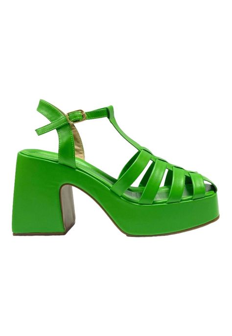 Sandalia Mujer Verde Carrie Detogni-0
