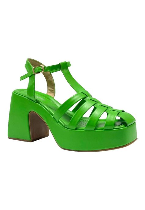 Sandalia Mujer Verde Carrie Detogni-1