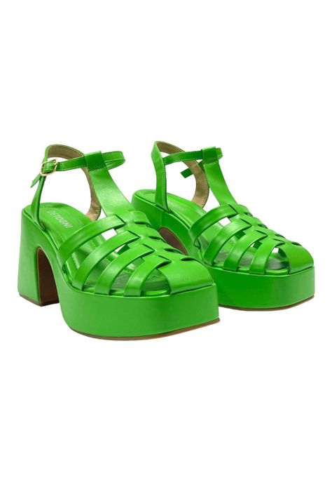 Sandalia Mujer Verde Carrie Detogni-3